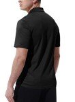 Men's Black Quick Dry Performance Polo Shirt