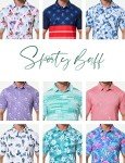 Sporty Buff Men's Quick-Dry Golf Polo - Paint Splatter
