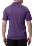 Men's Lightweight Quick-Dry Golf Polo Shirt - Purple