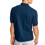 Hanes Men's Navy Pocket Polo Shirts – 2 Pack