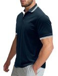 Men's Moisture-Wicking Short Sleeve Polo - Blue