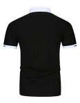 Men's Short Sleeve Cotton Polo Shirt – Black