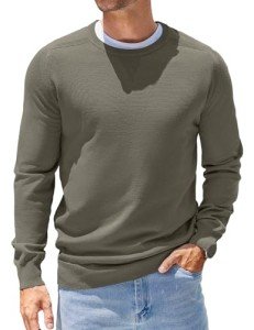 COOFANDY Men's Casual Crew Neck Pullover Sweater