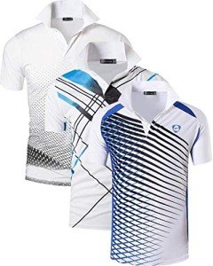 Men's Quick Dry Sport Polo T-Shirt 3 Pack