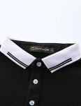 Men's Short Sleeve Cotton Polo Shirt – Black