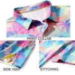 Men's Moisture-Wicking Palm Tree Golf Polo Shirt