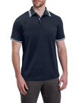 Men's Blue Short Sleeve Cotton Polo Shirts