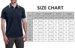 Men's Blue Short Sleeve Cotton Polo Shirts