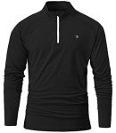 Men's Black 1/4 Zip Golf Polo Shirt, Size L