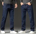 Kolongvangie Men’s Stretchable Sherpa Lined Jeans