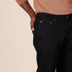 Men's Slim-Fit Stretch Jeans in Black