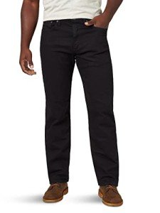 Wrangler Men's Relaxed Fit Black Flex Jeans