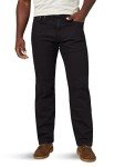 Wrangler Men's Relaxed Fit Black Flex Jeans