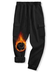 Men's Fleece Lined Athletic Jogger Sweatpants