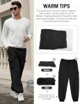 Men's Fleece Lined Athletic Jogger Sweatpants