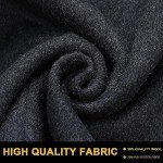 Men's Classic Black Wool Trench Coat with Hoodie