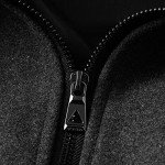 Men's Black Wool Blend Pea Coat, XX-Large