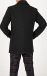 Men's Classic Double Breasted Wool Blend Peacoat