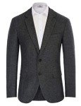 PJ PAUL JONES Men's Dark Grey Wool Blazer