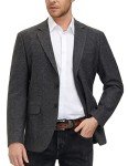 PJ PAUL JONES Men's Dark Grey Wool Blazer