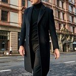 Men's Wool Pea Coat - Stylish Knee Length Jacket