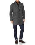 Dockers Men's Henry Wool Blend Charcoal Coat