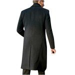 Men's Wool Pea Coat - Stylish Knee Length Jacket