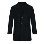 Men's Wool Pea Coat - Stylish Knee Length Jacket