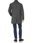 Dockers Men's Henry Wool Blend Charcoal Coat