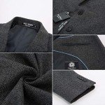 PJ PAUL JONES Men's Dark Grey Wool Blazer