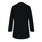 Men's Wool Pea Coat - Stylish Knee Length Jacket