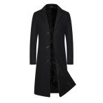 Men's Wool Pea Coat - Mid-Length Winter Jacket