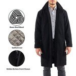 Alpine Swiss Zach Men's Black Wool Trench Coat