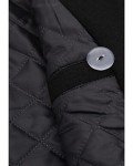 Men's Black Wool Blend Double Breasted Pea Coat