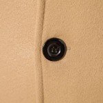 Men's Slim Fit Wool Blend Trench Coat - Khaki