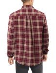 Men's Long Sleeve Plaid Flannel Shirt - Red