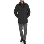 Dockers Men's Black Wool Duffle Coat, Large