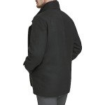 Dockers Men's Black Wool Duffle Coat, Large