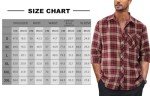 Men's Long Sleeve Plaid Flannel Shirt - Red