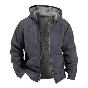 Men's Fleece Hoodie Jacket for Winter Workouts