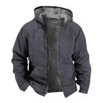 Men's Fleece Hoodie Jacket for Winter Workouts