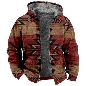 Men's Winter Fleece Hoodie Jacket - Warm & Thick