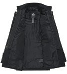 Wantdo Men's Black Wool Pea Coat Jacket - XX-Large