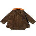 Men's Heavy Duty Leather Welding Jacket - Brown