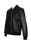 Men's Classic Genuine Leather Bomber Jacket