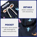 MaaMgic Men's Quick-Dry Solid Swim Trunks