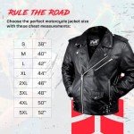 Men's Black Leather Motorcycle Jacket - CE Armored