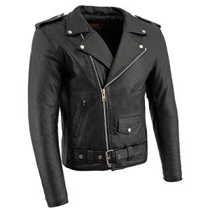 Milwaukee Leather Men's Classic Brando Black Jacket