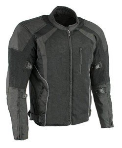 Men's Milwaukee Leather Black Armored Motorcycle Jacket
