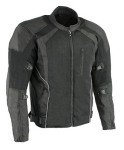 Men's Milwaukee Leather Black Armored Motorcycle Jacket